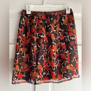 Burberry mini skirt 100% silk
